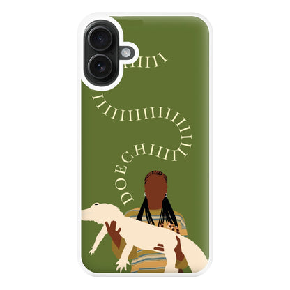 Rapper Holding Alligator Phone Case for iPhone 16 Plus