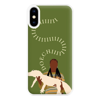 Rapper Holding Alligator Phone Case for iPhone XS Max