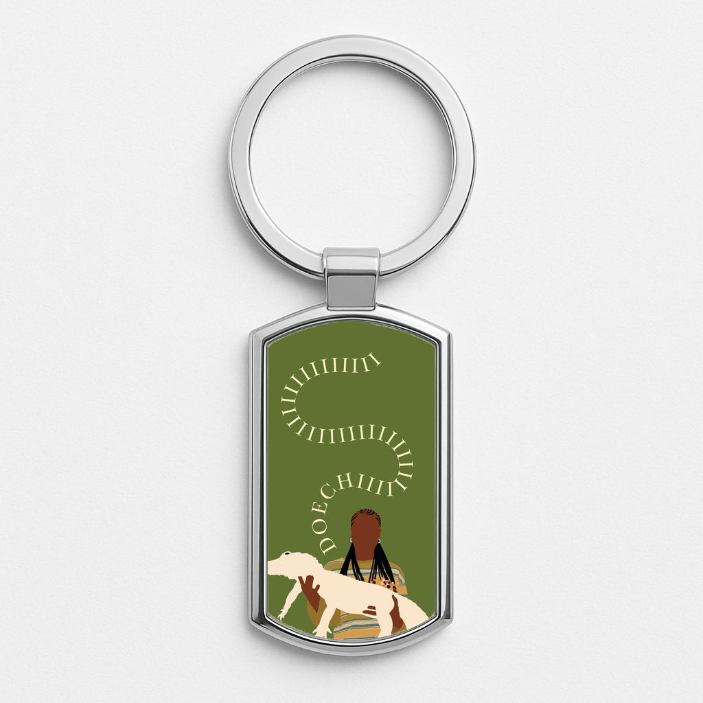 Rapper Holding Alligator Luxury Keyring