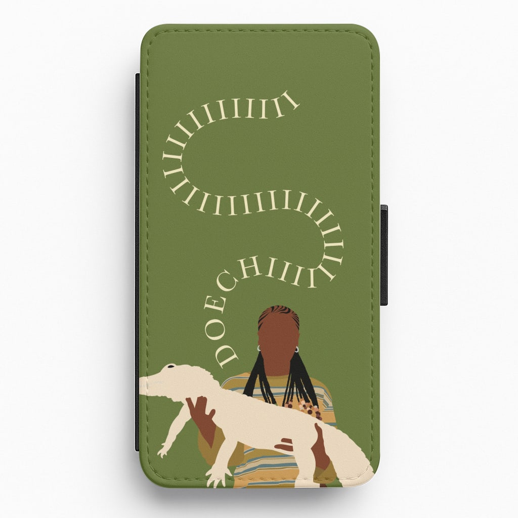 Rapper Holding Alligator Flip / Wallet Phone Case
