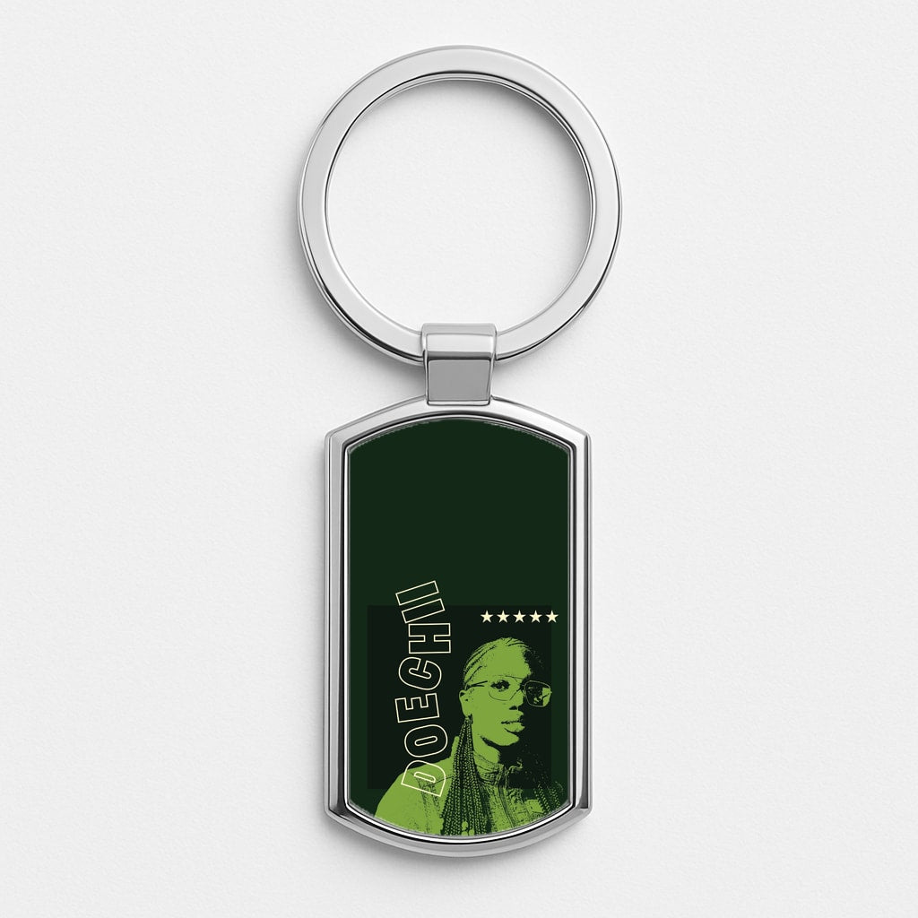 Rapper Collage Silver Keyring