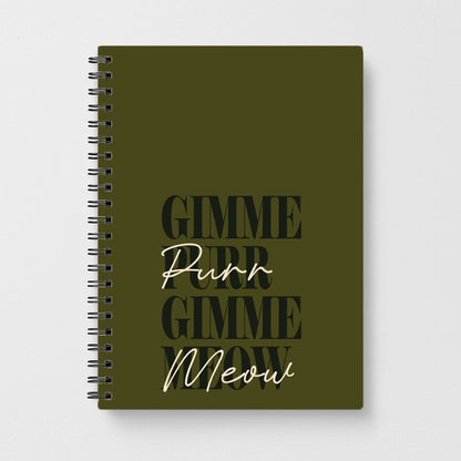 Gimme Purr, Gimme Meow Notebook