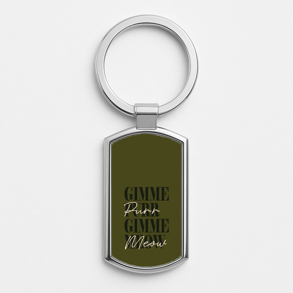 Gimme Purr, Gimme Meow Luxury Keyring