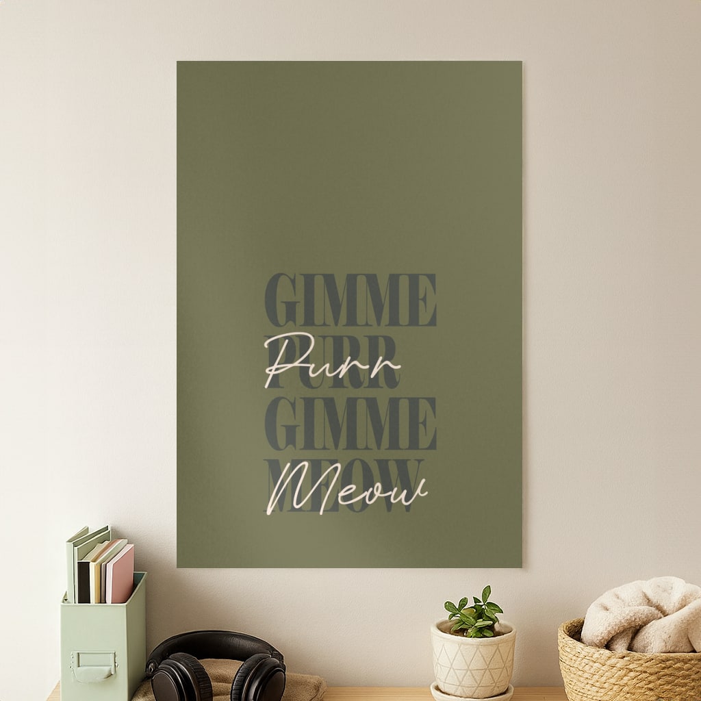 Gimme Purr, Gimme Meow Poster