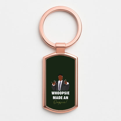 Whoopsie Made An Oopsie Rose Gold Keyring