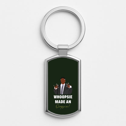 Whoopsie Made An Oopsie Silver Keyring