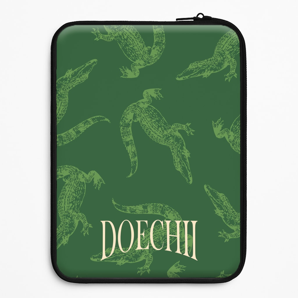 Alligator Pattern Laptop Sleeve