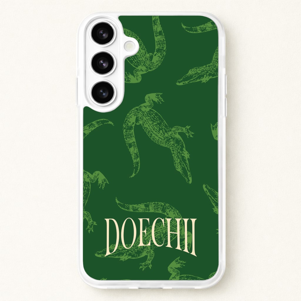 Alligator Pattern Phone Case for Galaxy S26