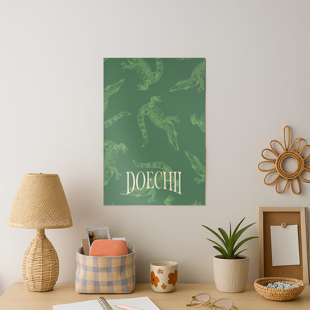 Alligator Pattern Art Print