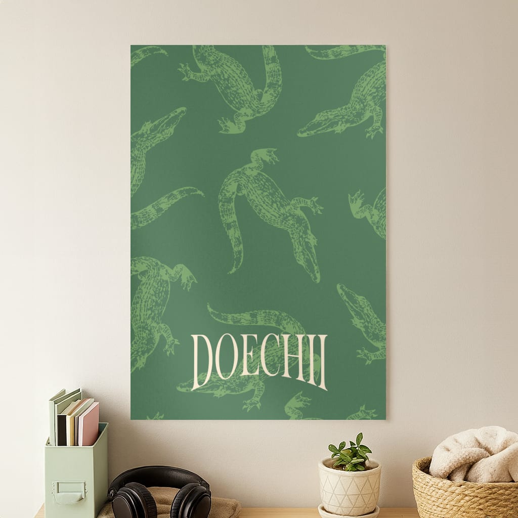 Alligator Pattern Poster