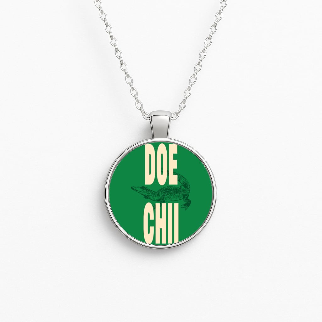 Rapper Alligator Print Necklace