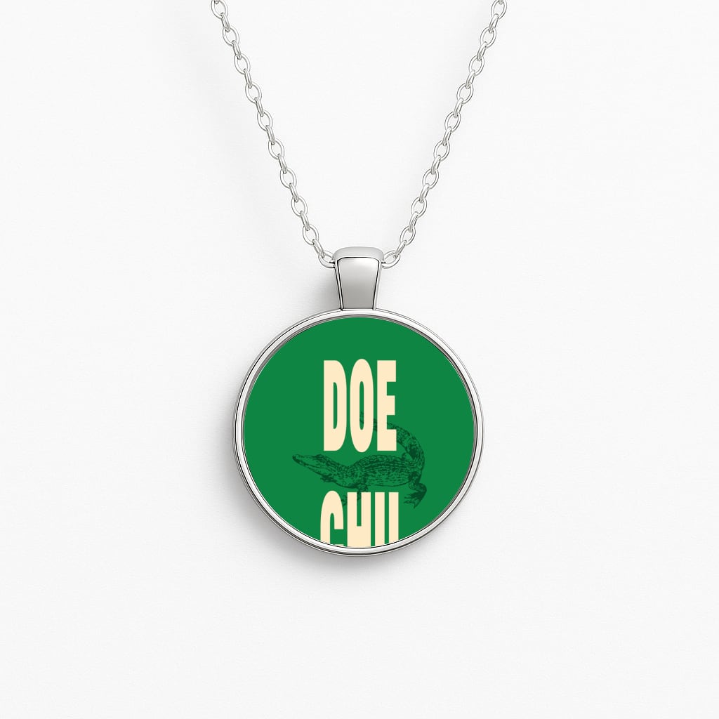 Rapper Alligator Print Necklace