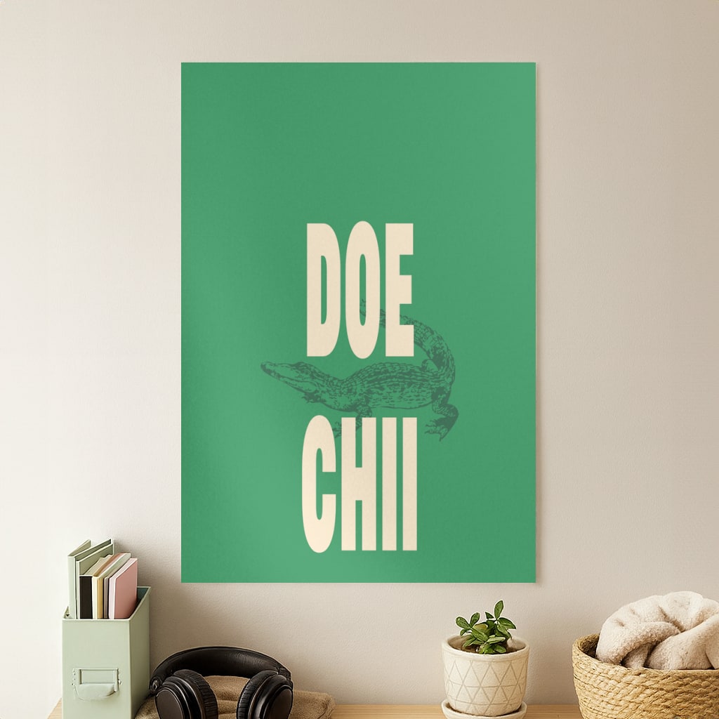 Rapper Alligator Print Poster