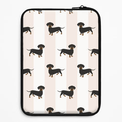 Striped Dachshund - Dog Pattern Universal Laptop Sleeve