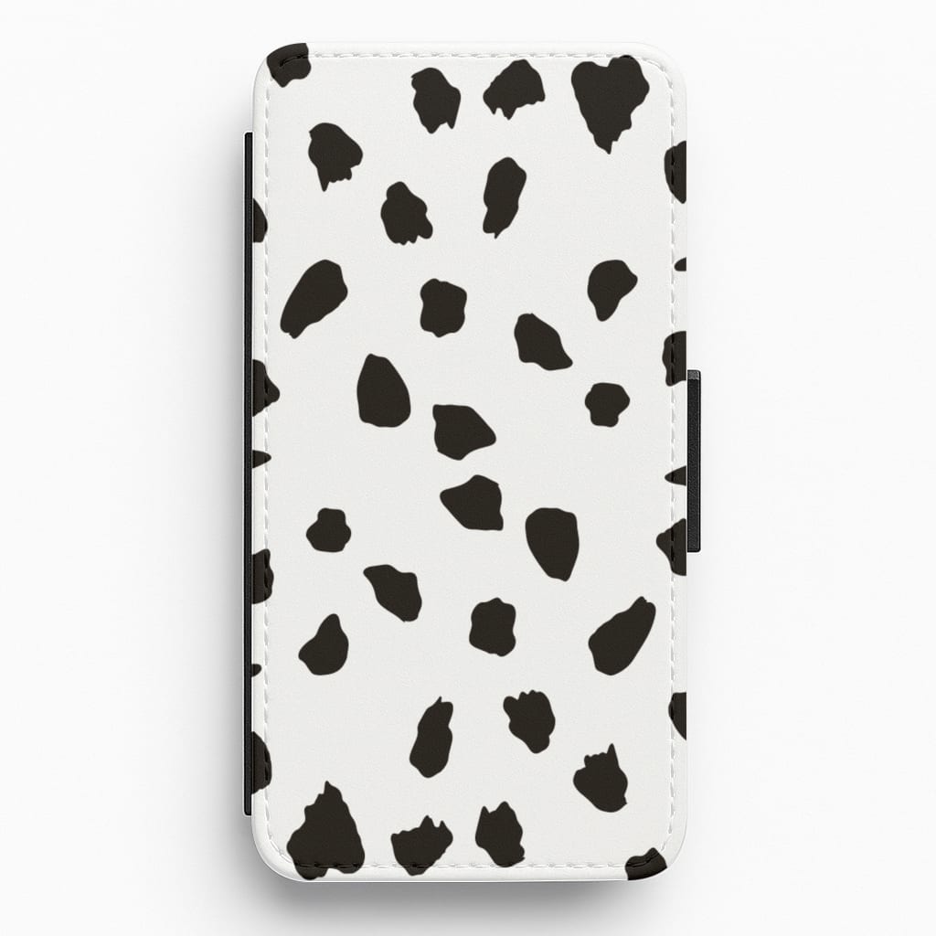 Dalmatian - Dog Pattern Flip / Wallet Phone Case