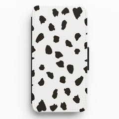 Dalmatian - Dog Pattern Flip / Wallet Phone Case