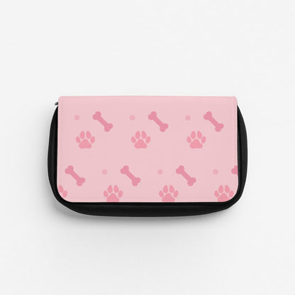 Dog And Paw - Dog Pattern Pencil Case