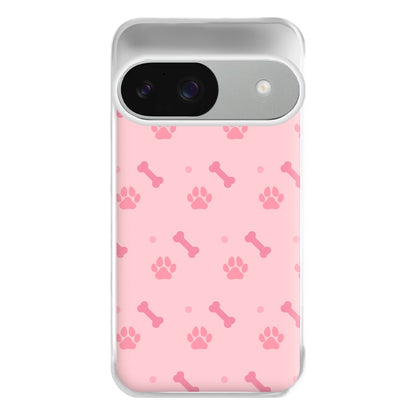 Dog And Paw - Dog Pattern Phone Case for Google Pixel 9 / 9 Pro