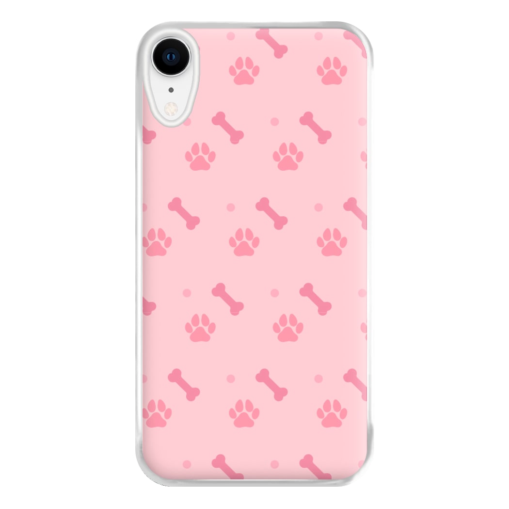 Dog And Paw - Dog Pattern Phone Case for iPhone XR