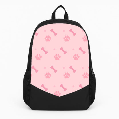 Dog And Paw - Dog Pattern Large Backpack