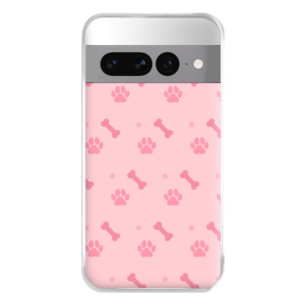 Dog And Paw - Dog Pattern Phone Case for Google Pixel 7 Pro