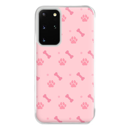 Dog And Paw - Dog Pattern Phone Case for Galaxy S20 Plus