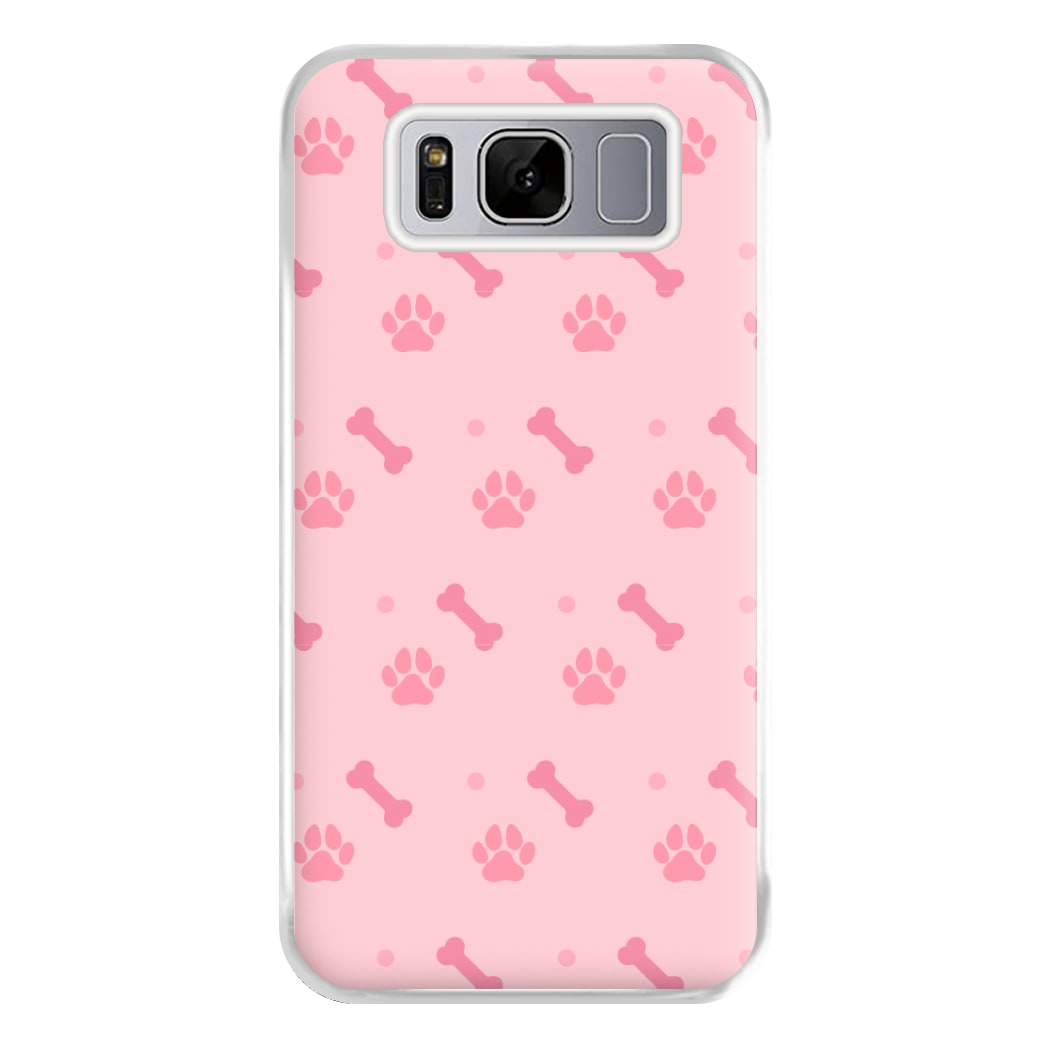 Dog And Paw - Dog Pattern Phone Case for Galaxy S8 Plus