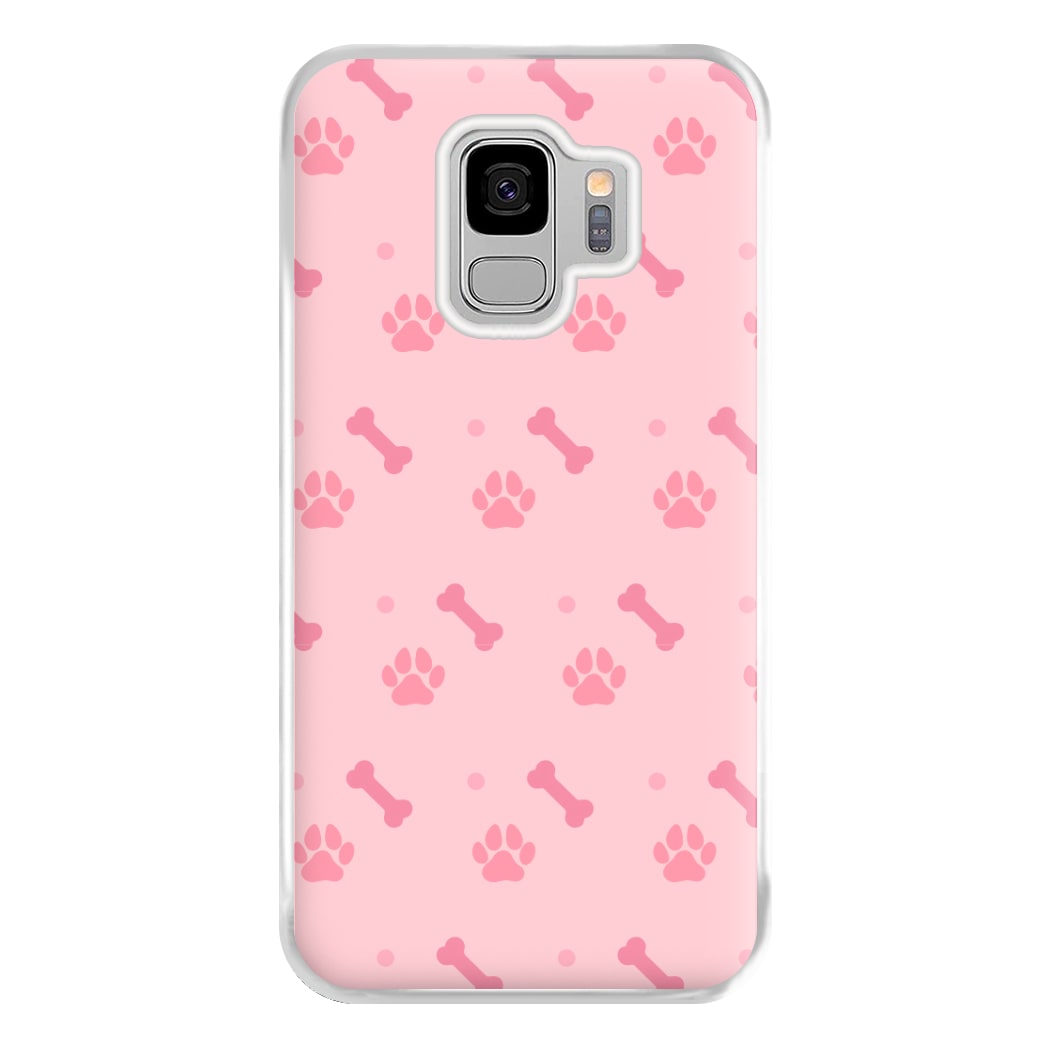 Dog And Paw - Dog Pattern Phone Case for Galaxy S9 Plus