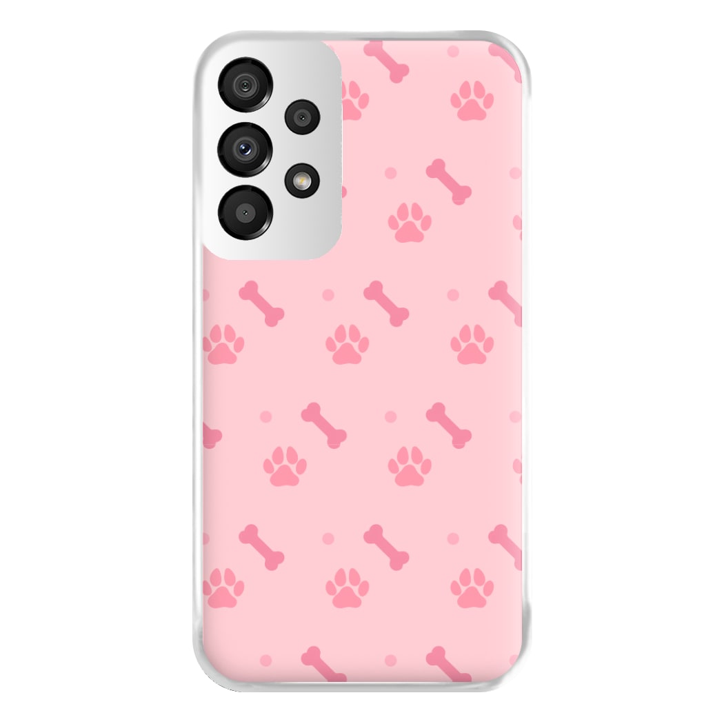 Dog And Paw - Dog Pattern Phone Case for Galaxy A33