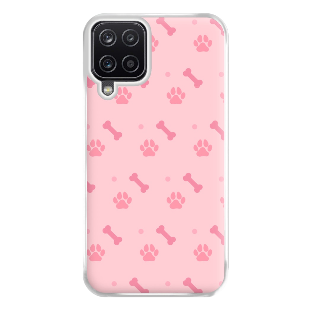 Dog And Paw - Dog Pattern Phone Case for Galaxy A12