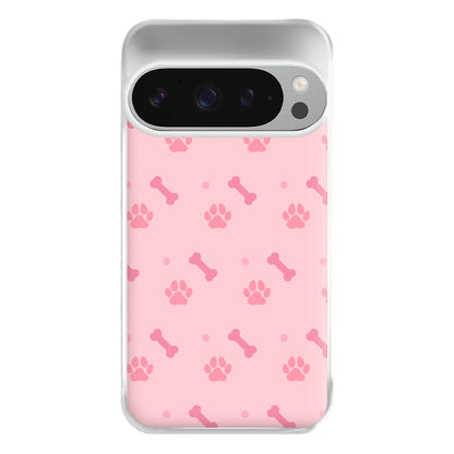 Dog And Paw - Dog Pattern Phone Case for Google Pixel 9 Pro XL