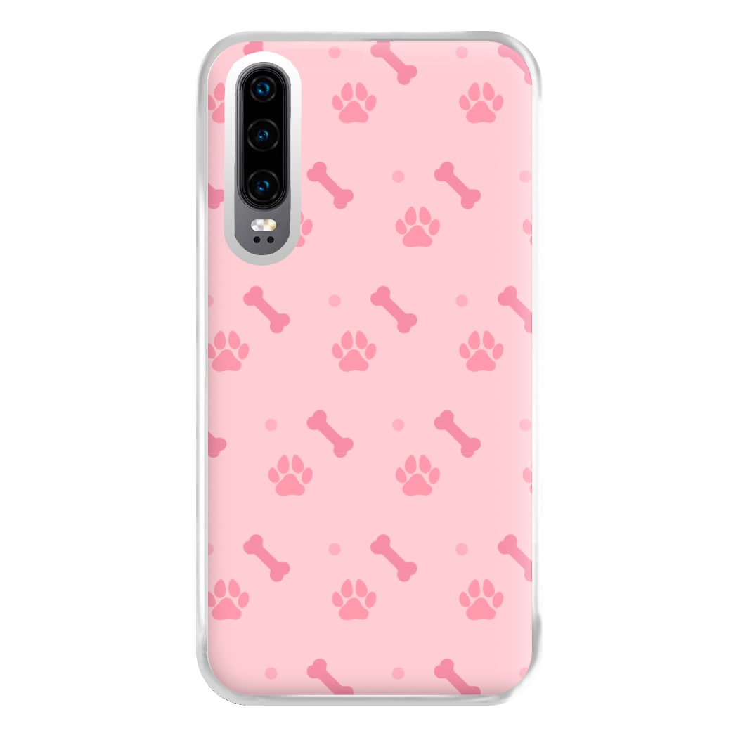 Dog And Paw - Dog Pattern Phone Case for Huawei P30