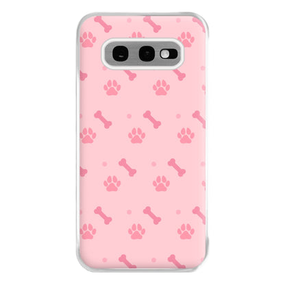 Dog And Paw - Dog Pattern Phone Case for Galaxy S10e