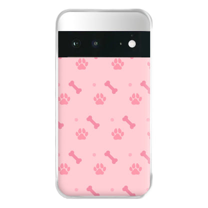 Dog And Paw - Dog Pattern Phone Case for Google Pixel 6a