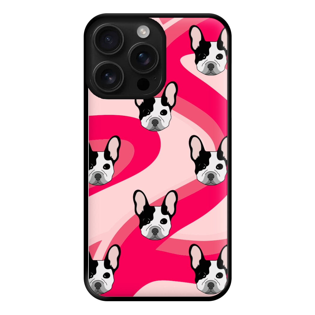 Abstact Frenchie - Dog Pattern Phone Case