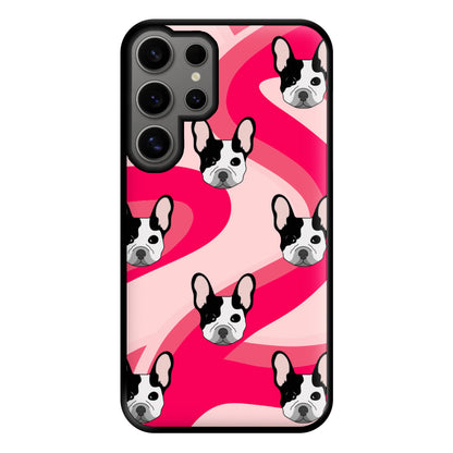 Abstact Frenchie - Dog Pattern Phone Case for Galaxy S24 Ultra