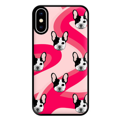 Abstact Frenchie - Dog Pattern Phone Case for iPhone XS Max