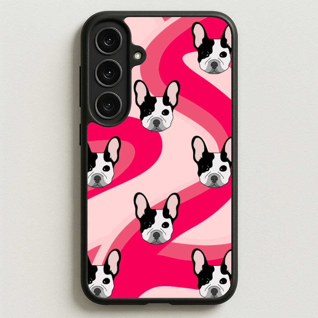 Abstact Frenchie - Dog Pattern Phone Case for Galaxy S25FE