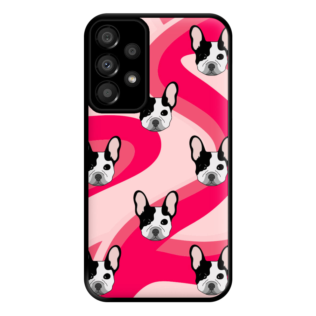 Abstact Frenchie - Dog Pattern Phone Case for Galaxy A33