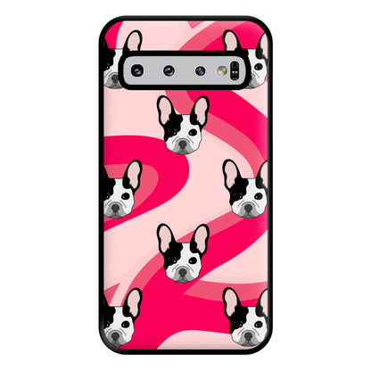 Abstact Frenchie - Dog Pattern Phone Case for Galaxy S10 Plus