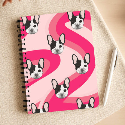 Abstact Frenchie - Dog Pattern Notepad