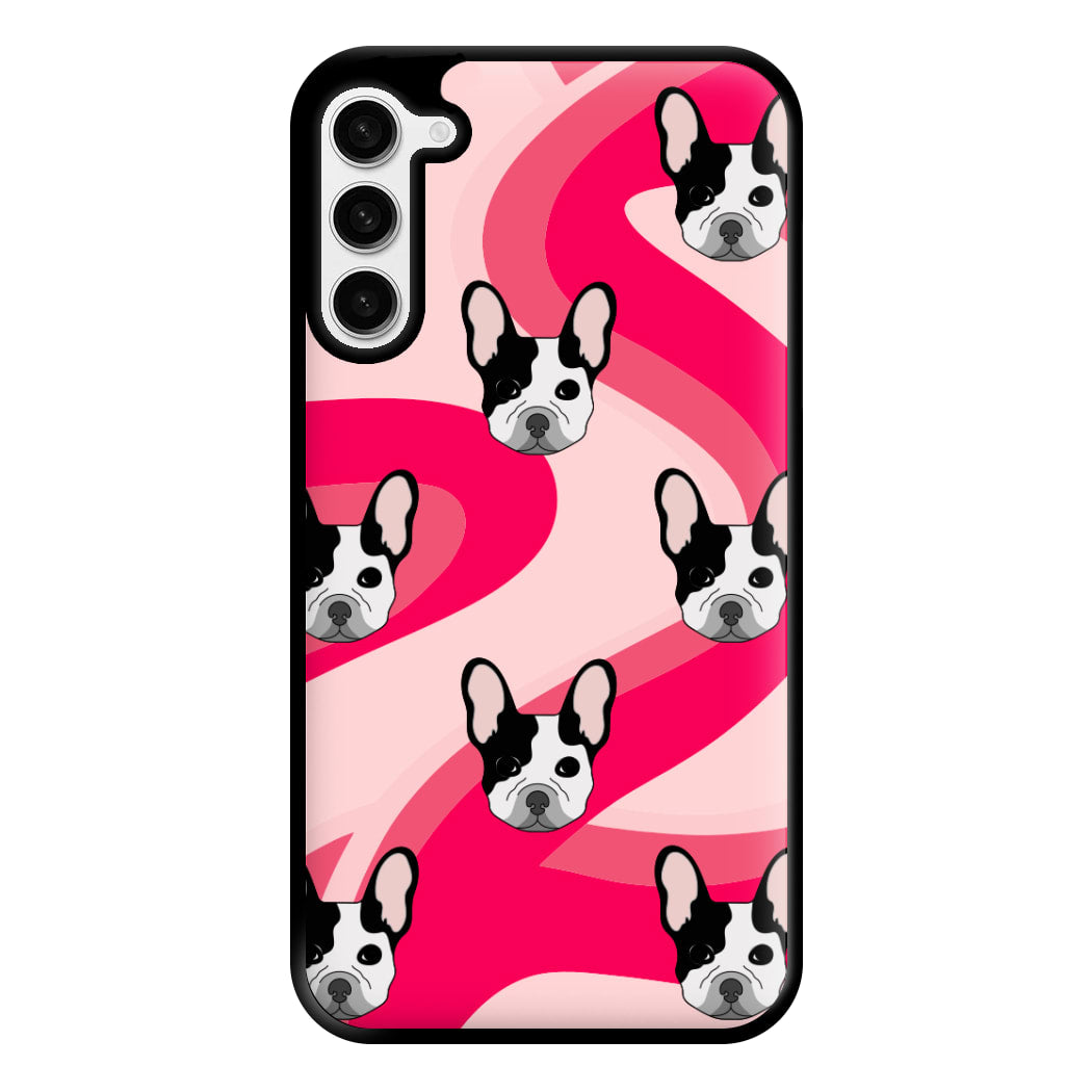 Abstact Frenchie - Dog Pattern Phone Case for Galaxy S23 Plus