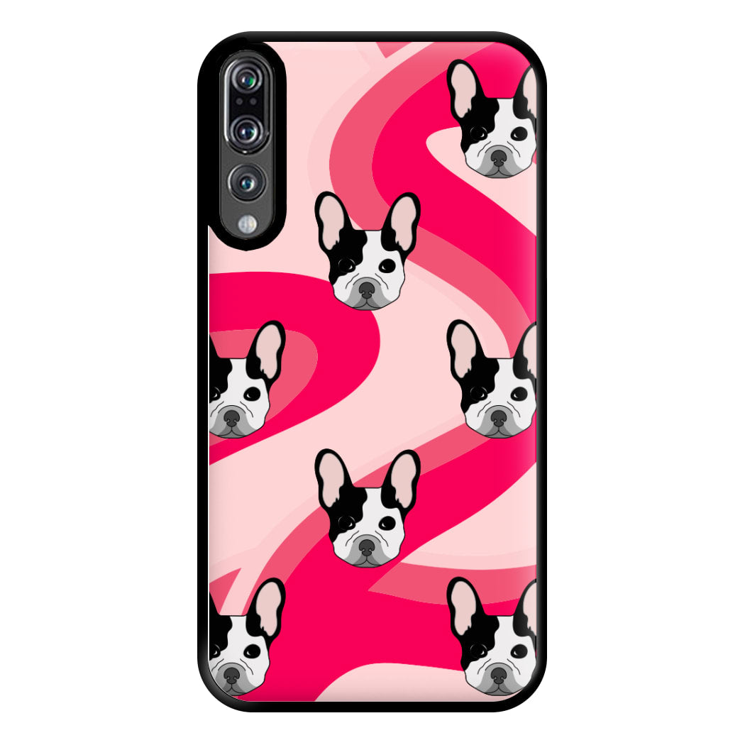 Abstact Frenchie - Dog Pattern Phone Case for Huawei P20 Pro