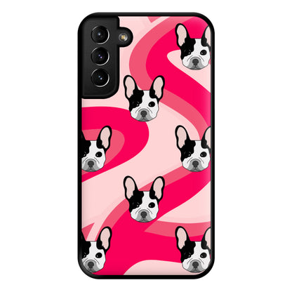 Abstact Frenchie - Dog Pattern Phone Case for Galaxy S21 Plus