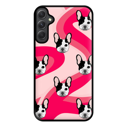 Abstact Frenchie - Dog Pattern Phone Case for Galaxy A34