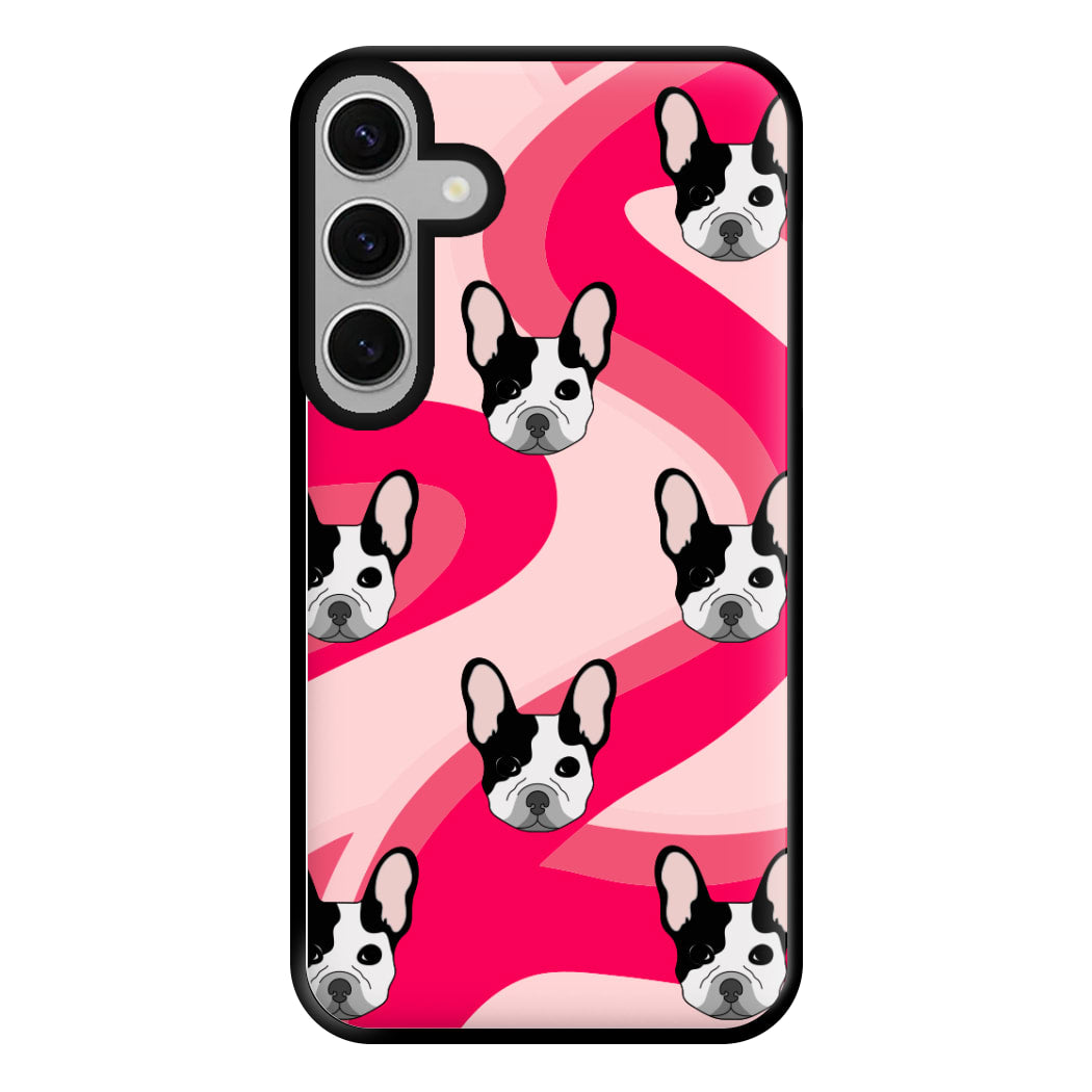 Abstact Frenchie - Dog Pattern Phone Case for Galaxy S24FE