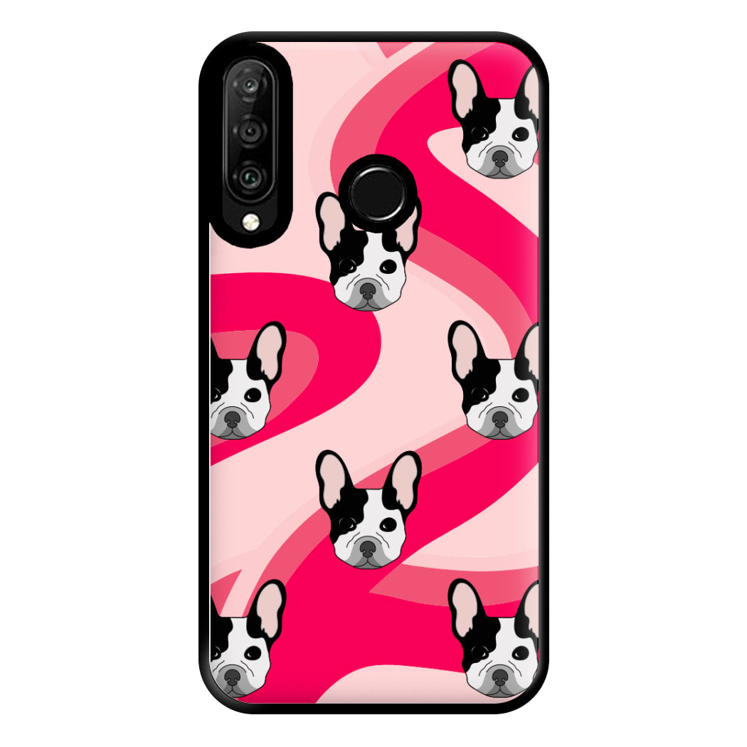 Abstact Frenchie - Dog Pattern Phone Case for Huawei P30 Lite