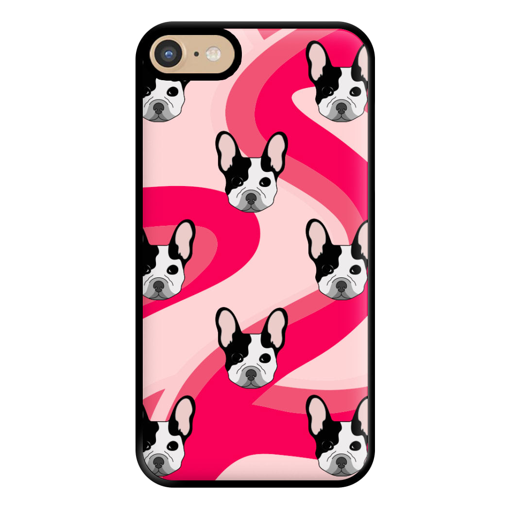 Abstact Frenchie - Dog Pattern Phone Case for iPhone 6 / 7 / 8 / SE