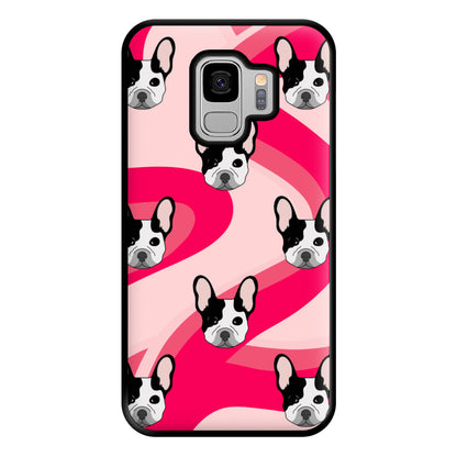 Abstact Frenchie - Dog Pattern Phone Case for Galaxy S9 Plus