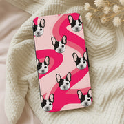 Abstact Frenchie - Dog Pattern Flip / Wallet Phone Case 5